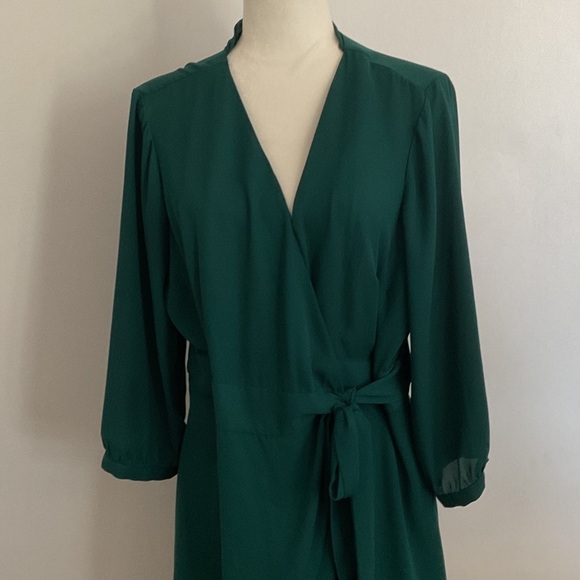 torrid Dresses & Skirts - Torrid Emerald Long Sleeve Shirt/dress